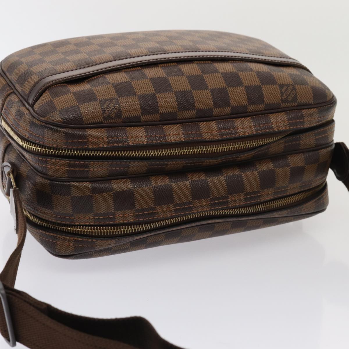 Louis Vuitton Reporter Brown Canvas Shoulder Bag