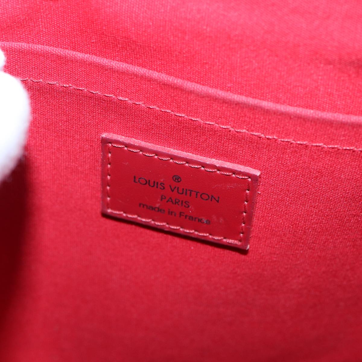 Louis Vuitton Passy Red Leather Handbag