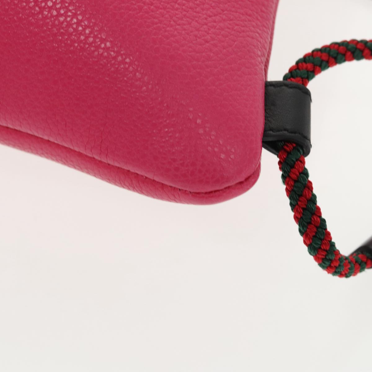 Gucci Drawstring Pink Leather Backpack Bag