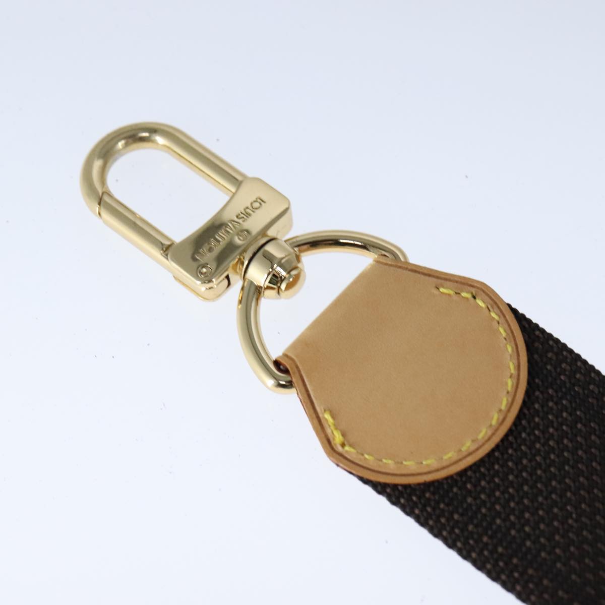 Louis Vuitton Shoulder Strap Brown Canvas Bag Jewelry