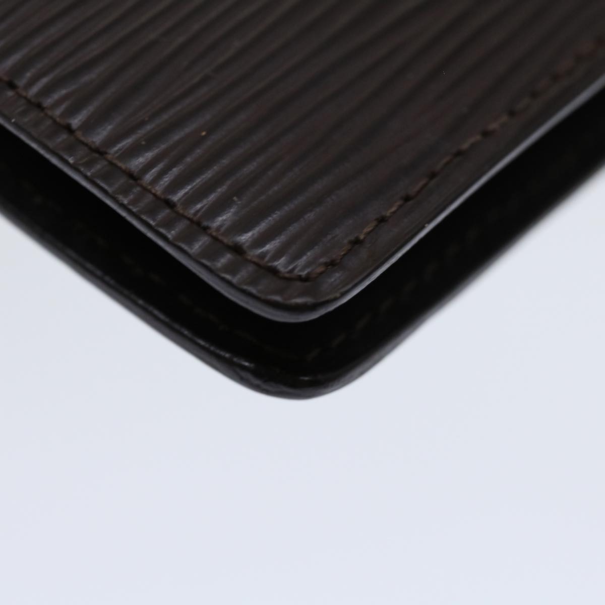 Louis Vuitton Agenda Cover Black Leather Wallet