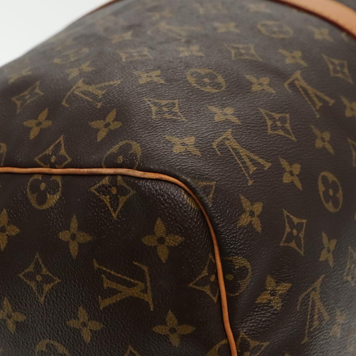 Louis Vuitton Keepall 55 Brown Canvas Travel Bag
