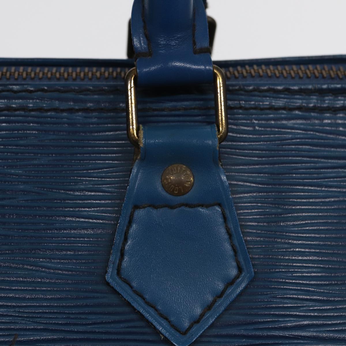 Louis Vuitton Speedy 25 Navy Leather Handbag