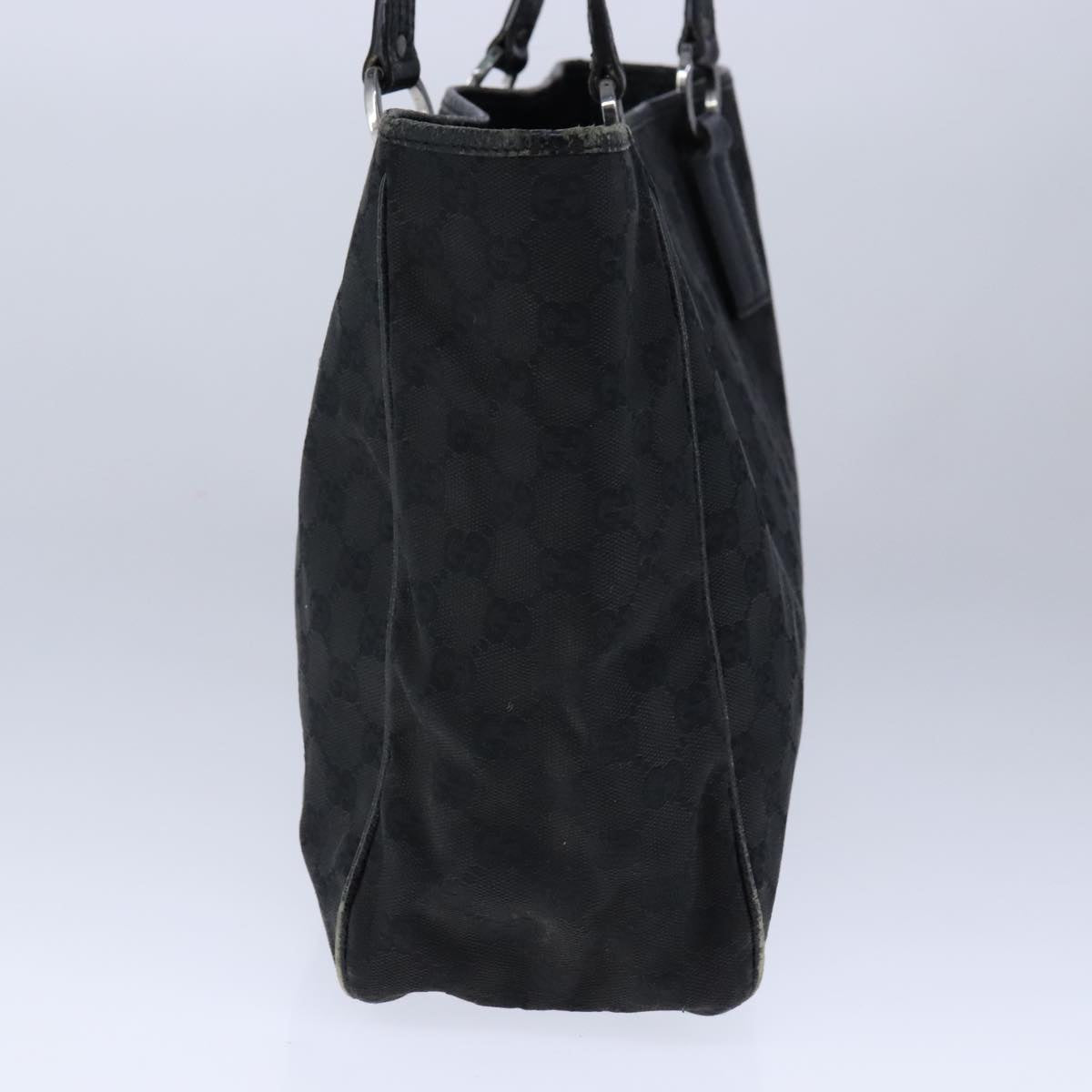 Gucci Gg Canvas Black Canvas Tote Bag