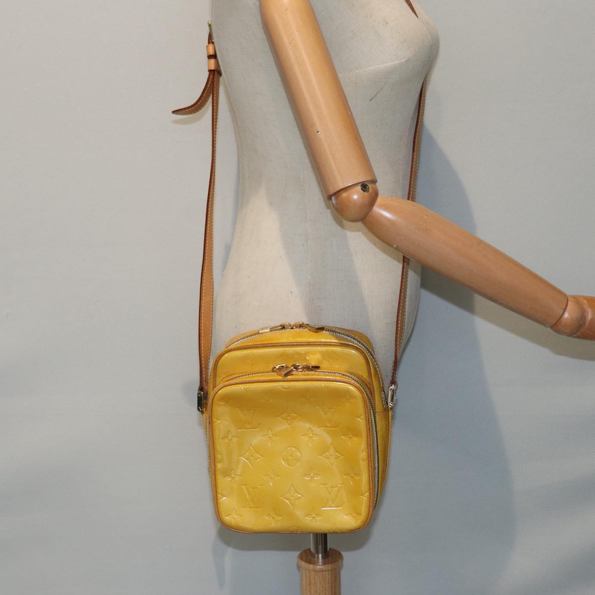 Louis Vuitton Wooster Yellow Patent Leather Shoulder Bag
