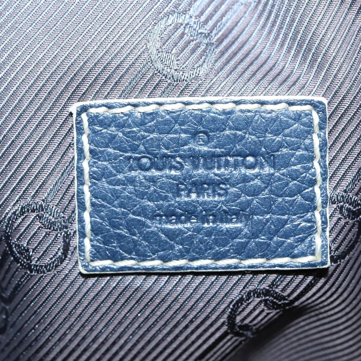 Louis Vuitton Keepall 50 Navy Leather Travel Bag