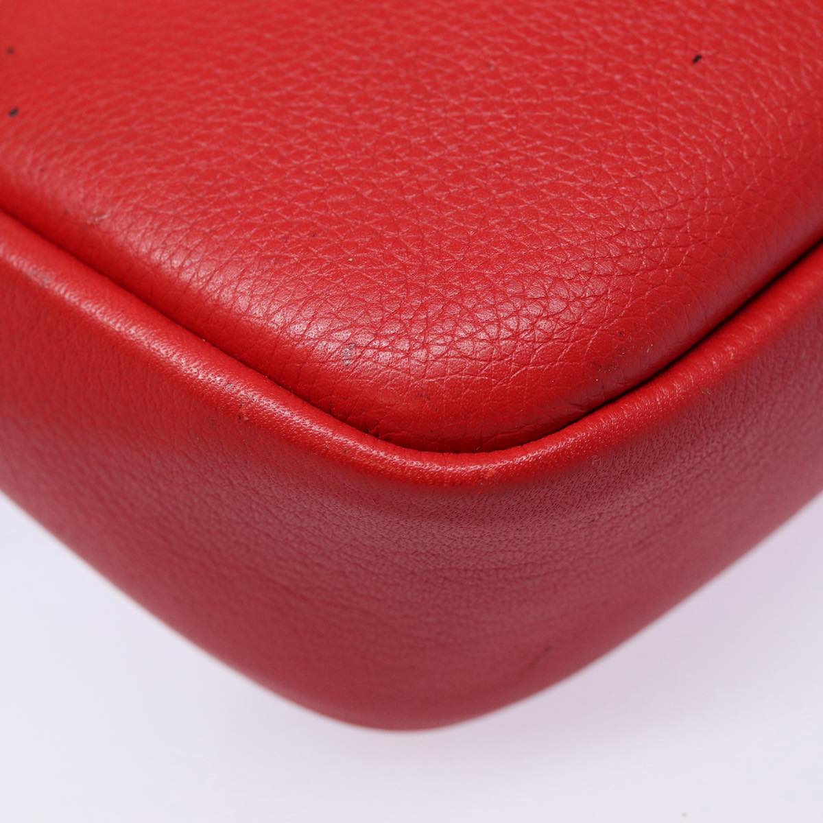 Louis Vuitton Parnassea Red Leather Clutch Bag