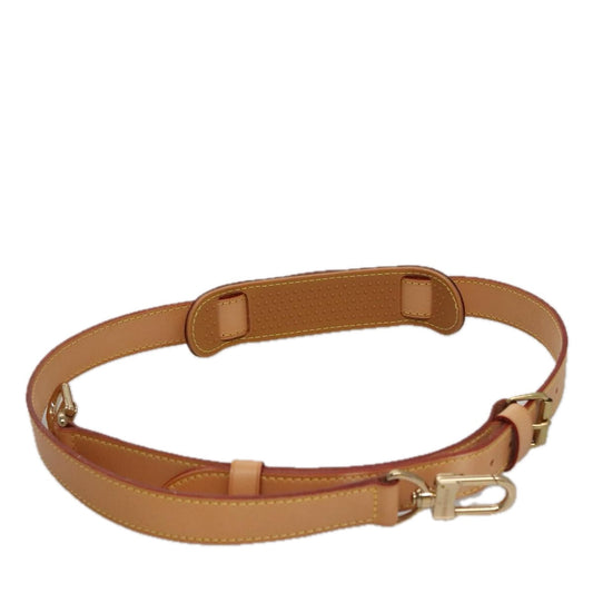 Louis Vuitton Shoulder Strap Beige Leather Bag Jewelry ()