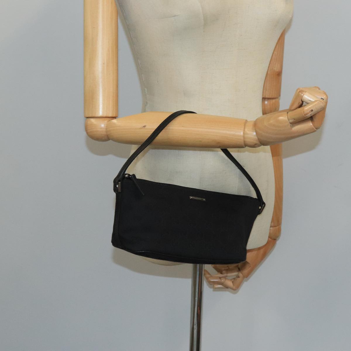 Gucci Black Canvas Clutch Bag