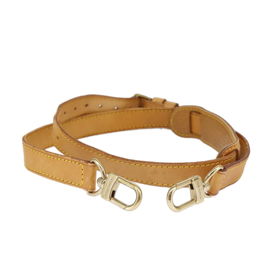 Louis Vuitton Shoulder Strap Beige Leather Bag Jewelry ()