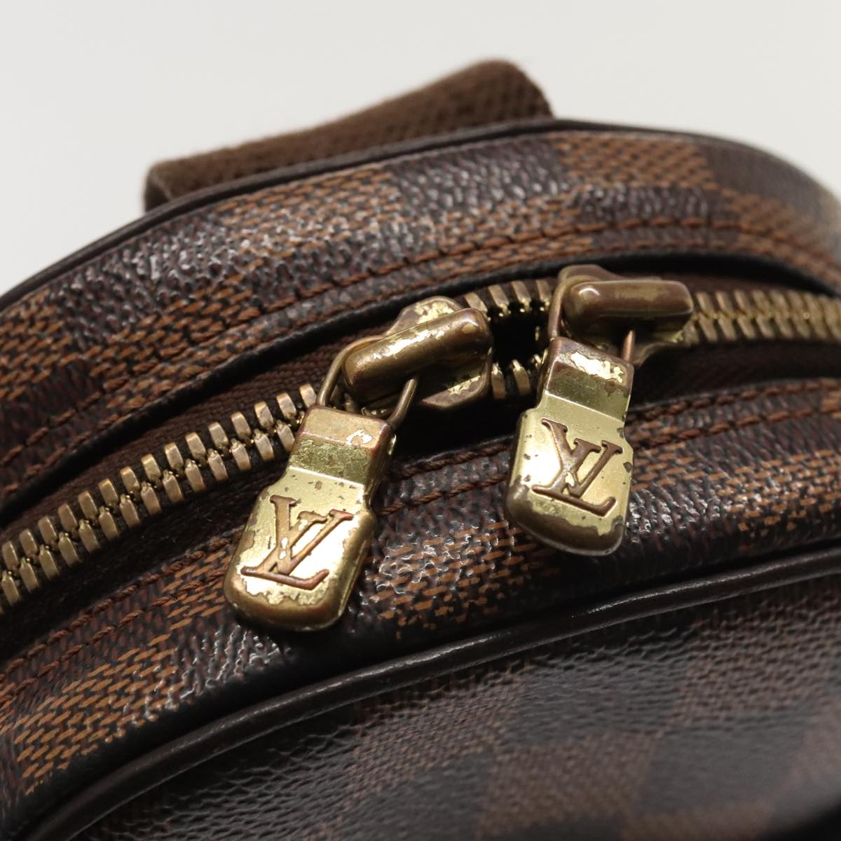 Louis Vuitton Gange Brown Canvas Shoulder Bag