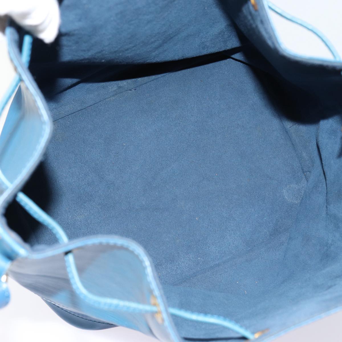 Louis Vuitton Noé Blue Leather Shoulder Bag