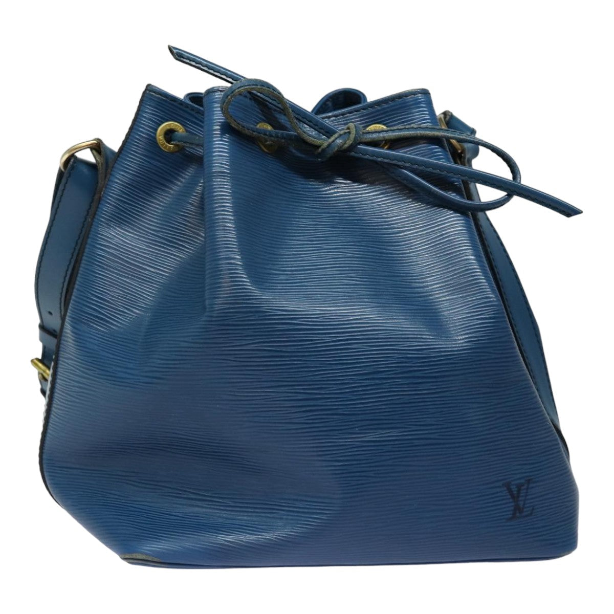 Louis Vuitton Noe Blue Leather Shoulder Bag
