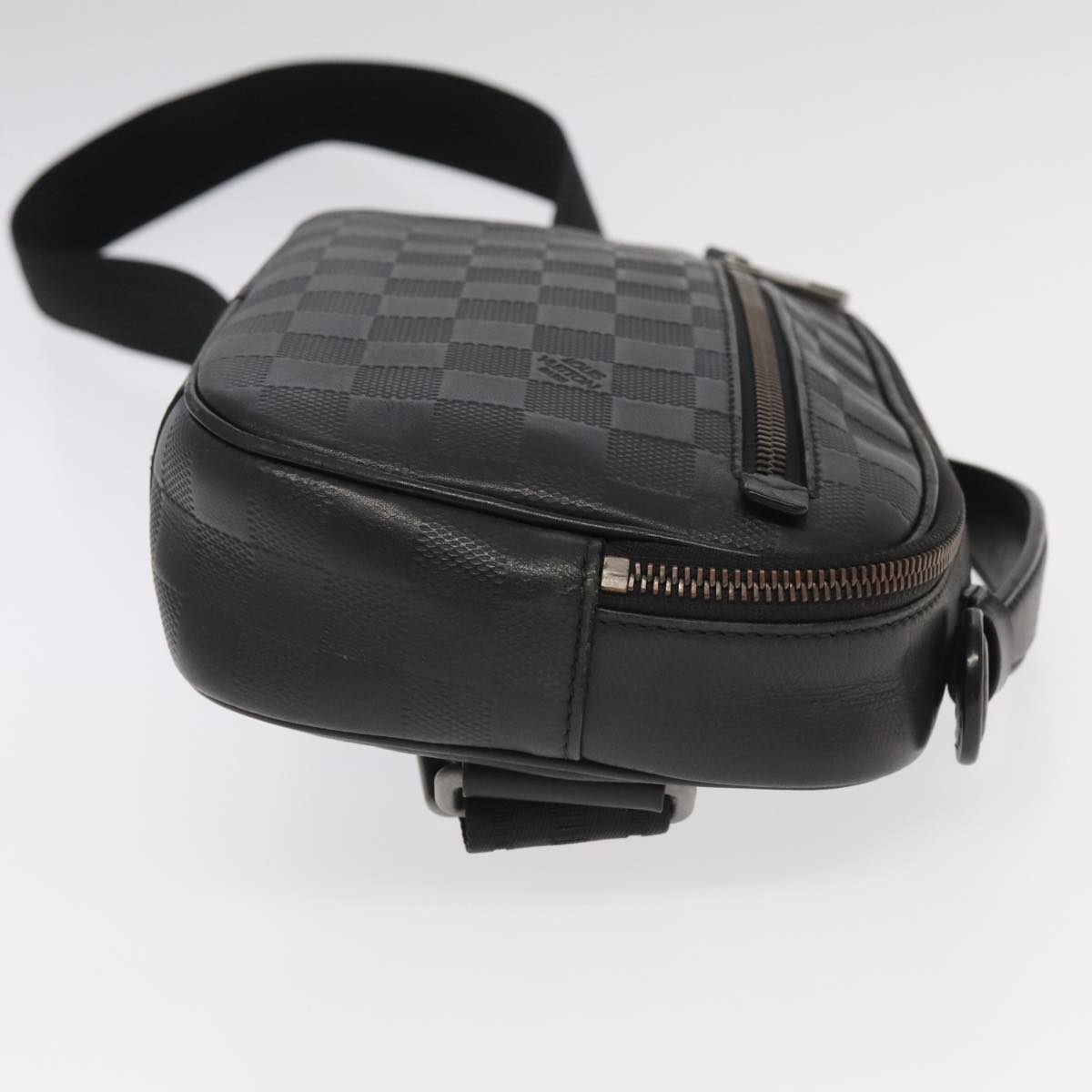 Louis Vuitton Ambler Black Leather Shoulder Bag