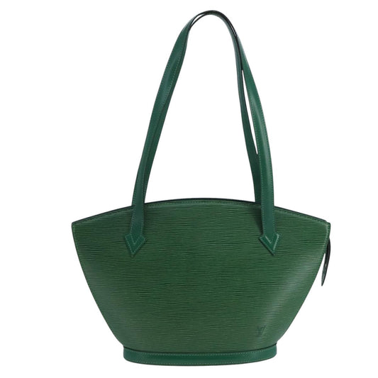 Louis Vuitton Saint Jacques Green Leather Shoulder Bag