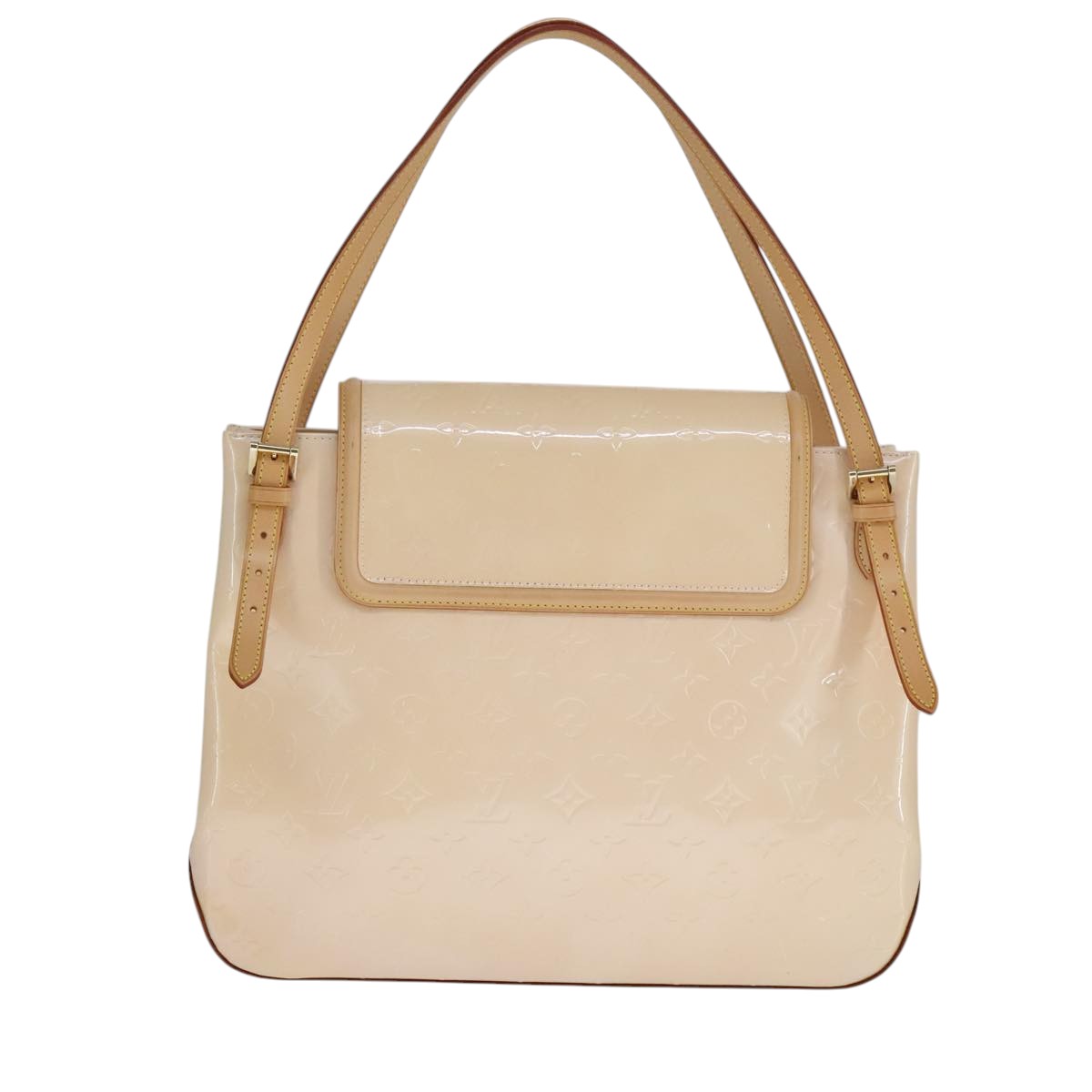 Louis Vuitton Beige Patent Leather Shoulder Bag