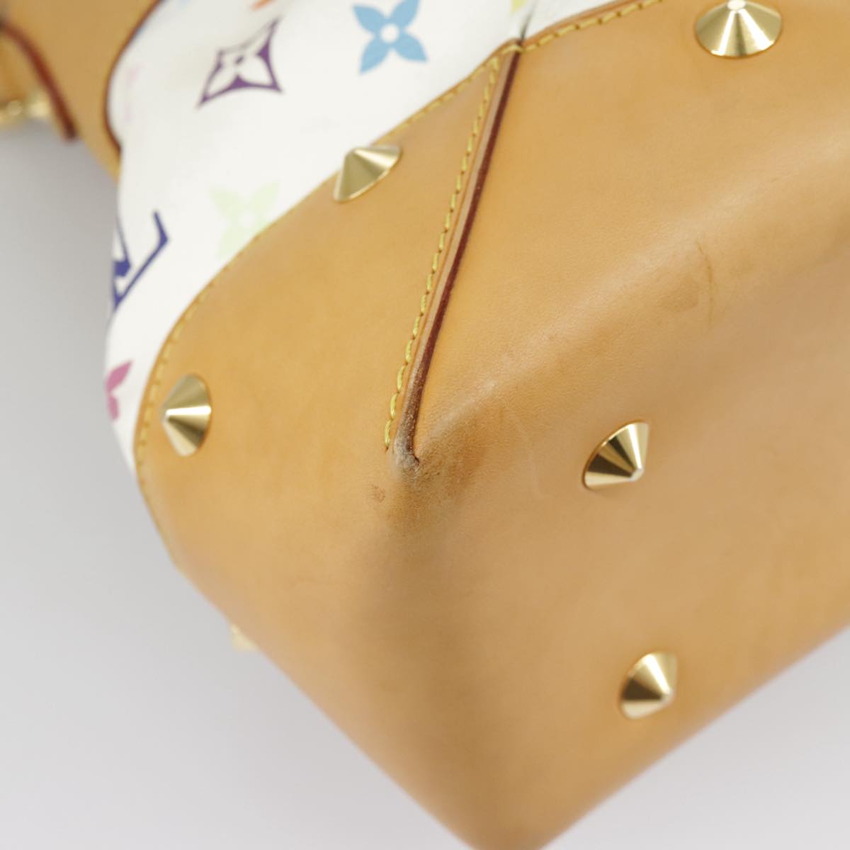 Louis Vuitton Judy White Canvas Shoulder Bag