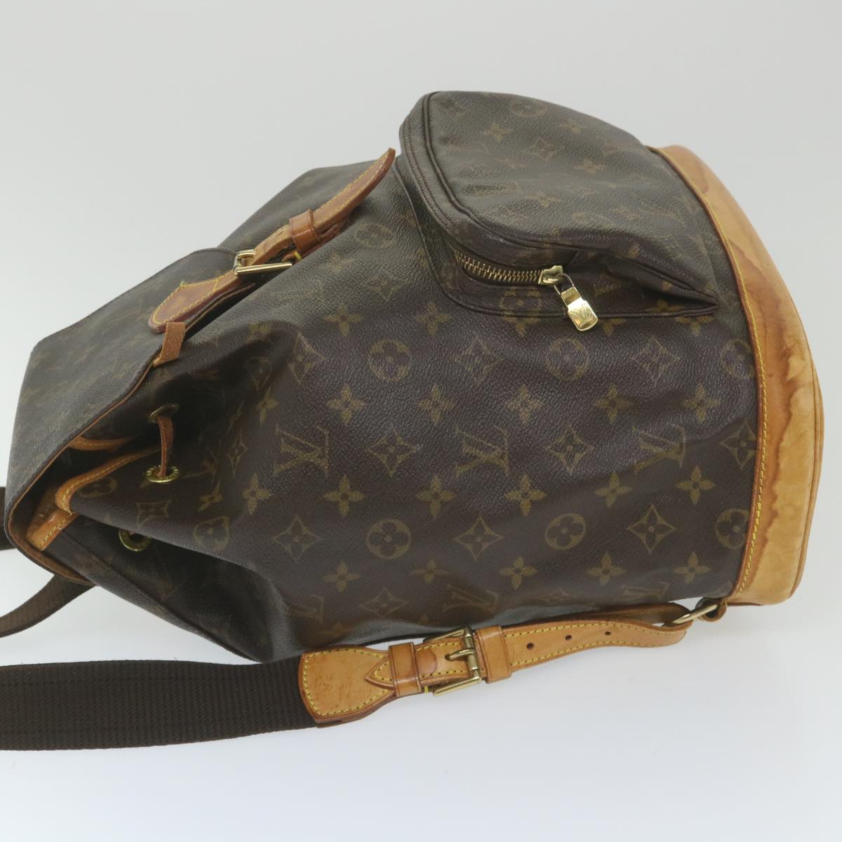Louis Vuitton Montsouris Brown Canvas Backpack Bag
