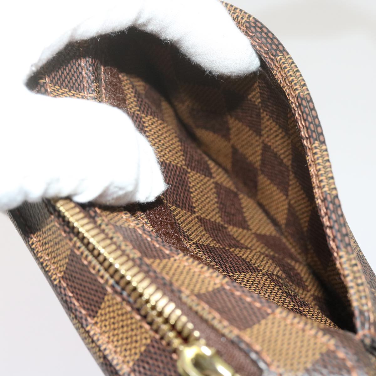 Louis Vuitton Geronimos Brown Canvas Shoulder Bag