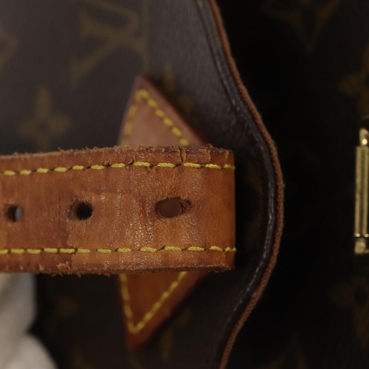 Louis Vuitton Montsouris Mm Brown Canvas Backpack Bag
