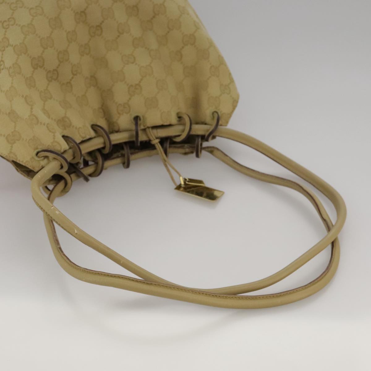 Gucci Beige Canvas Shoulder Bag
