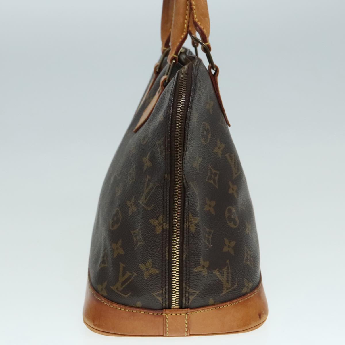 Louis Vuitton Alma Brown Canvas Handbag