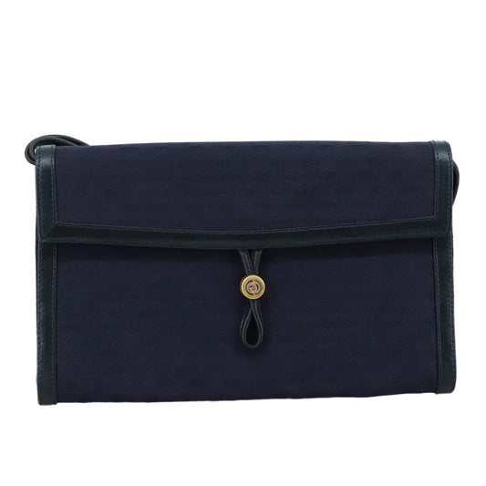 Gucci Gg Canvas Navy Canvas Shoulder Bag ()