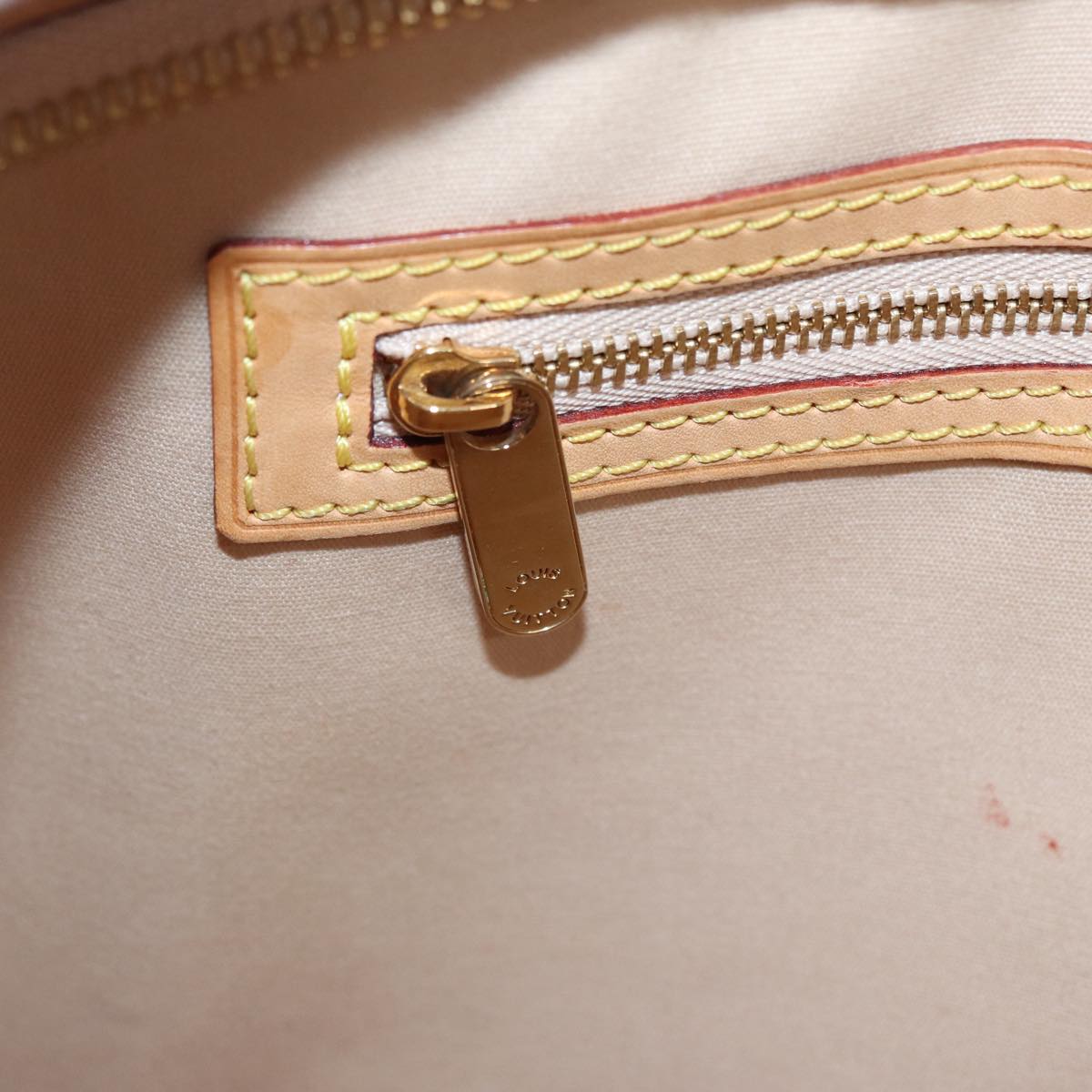Louis Vuitton Blair Beige Patent Leather Handbag
