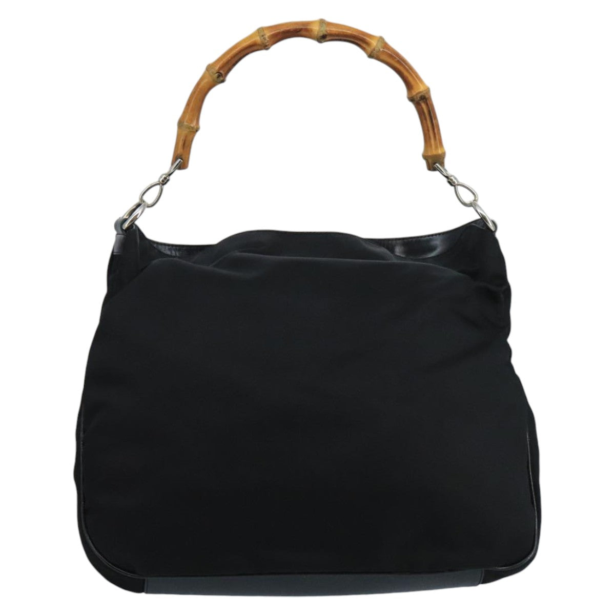 Gucci Bamboo Black Synthetic Handbag