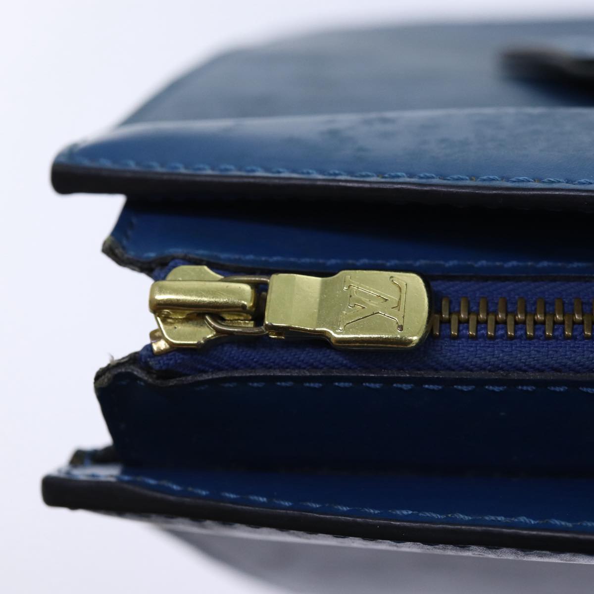 Louis Vuitton Riviera Blue Leather Handbag