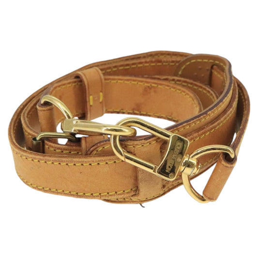 Louis Vuitton Shoulder Strap Beige Leather Bag Jewelry ()