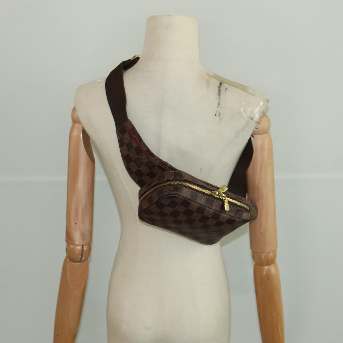 Louis Vuitton Geronimos Brown Canvas Shoulder Bag