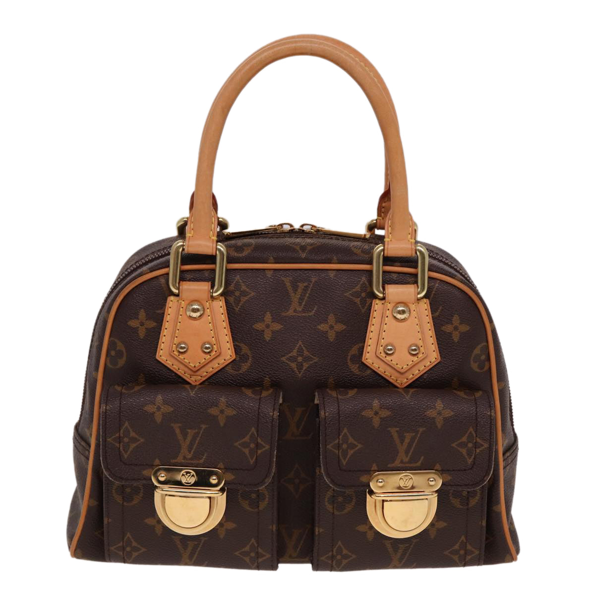 Louis Vuitton Manhattan Brown Canvas Handbag ()