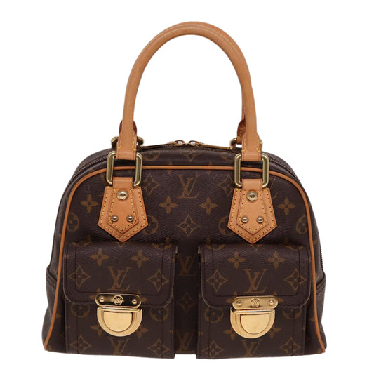 Louis Vuitton Manhattan Brown Canvas Handbag ()