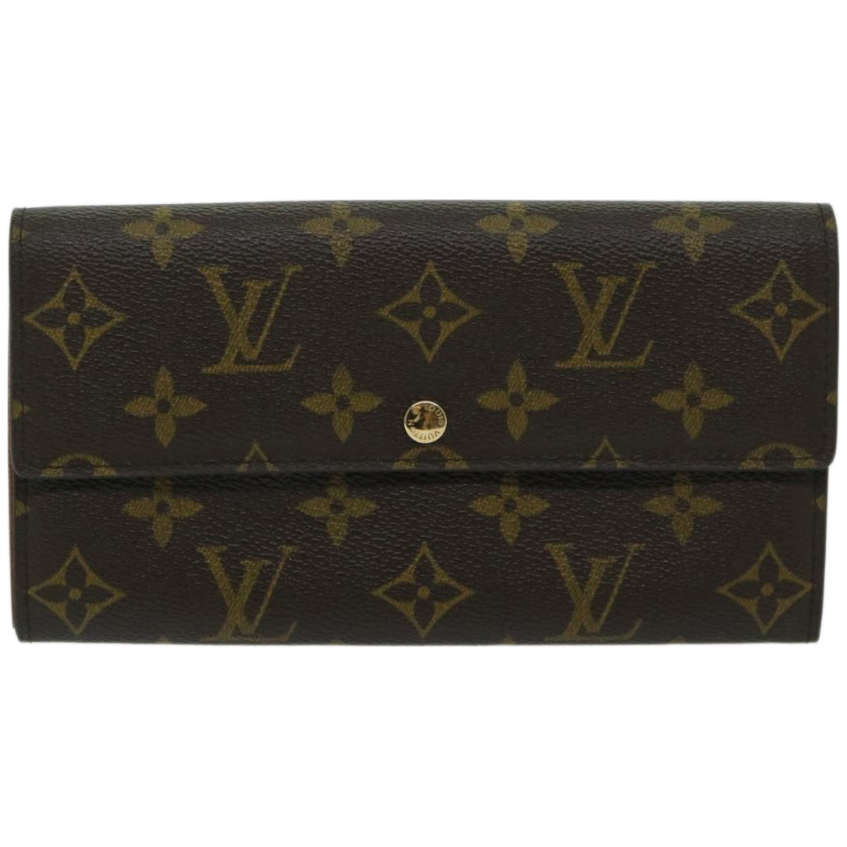 Louis Vuitton Portefeuille Sarah Brown Canvas Wallet