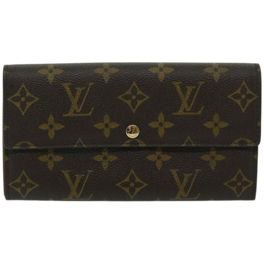 Louis Vuitton Portefeuille Sarah Brown Canvas Wallet