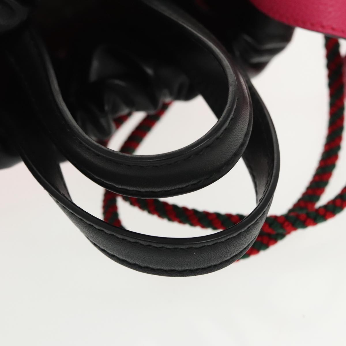 Gucci Drawstring Pink Leather Backpack Bag