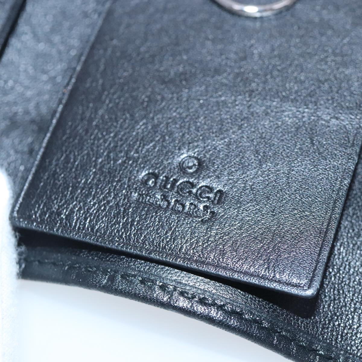 Gucci Key Case Black Leather Wallet