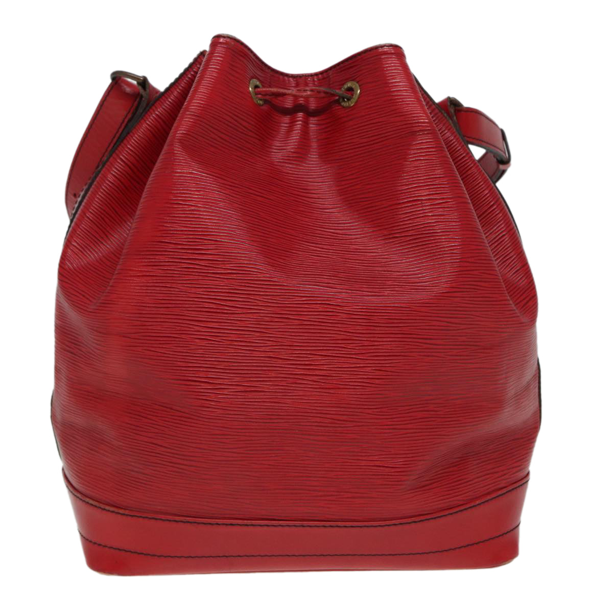 Louis Vuitton Noe Red Leather Shoulder Bag