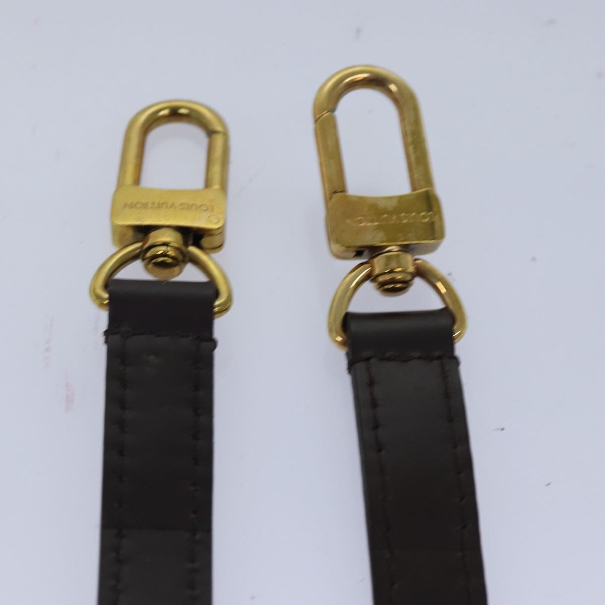 Louis Vuitton Shoulder Strap Brown Leather Bag Jewelry