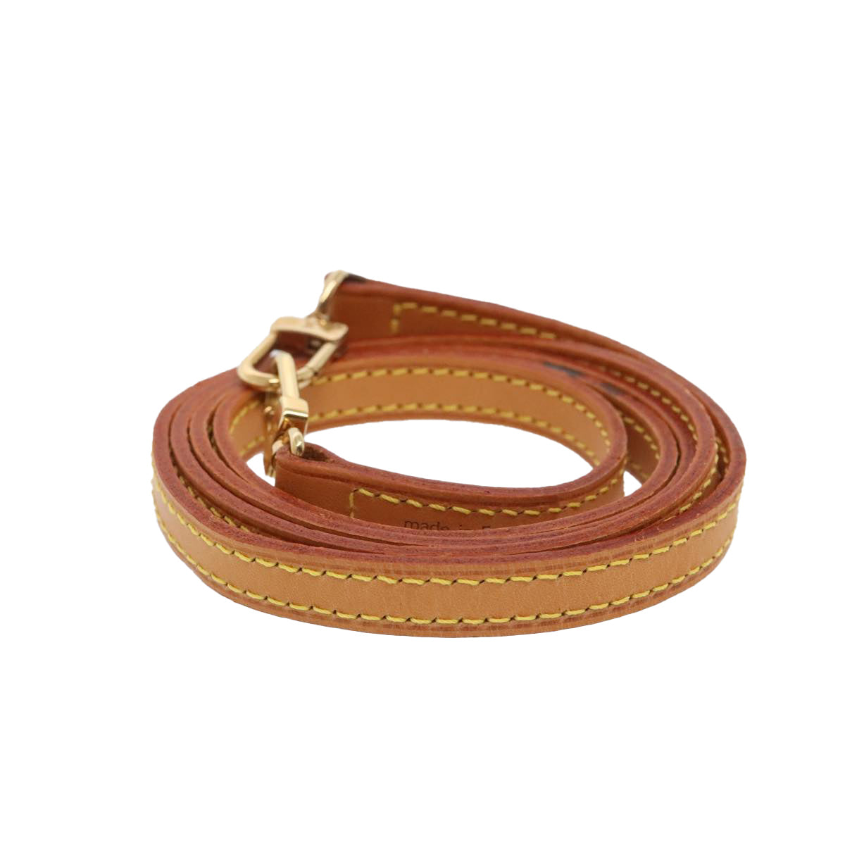 Louis Vuitton Shoulder Strap Beige Leather Bag Jewelry
