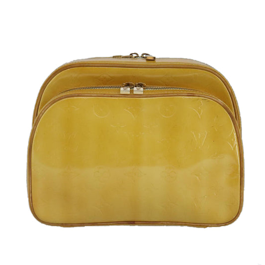 Louis Vuitton Murray Yellow Patent Leather Backpack Bag