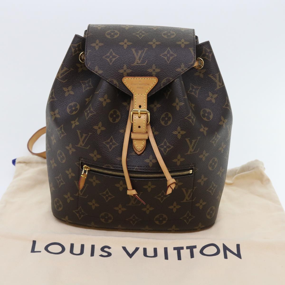 Louis Vuitton Montsouris Brown Canvas Backpack Bag