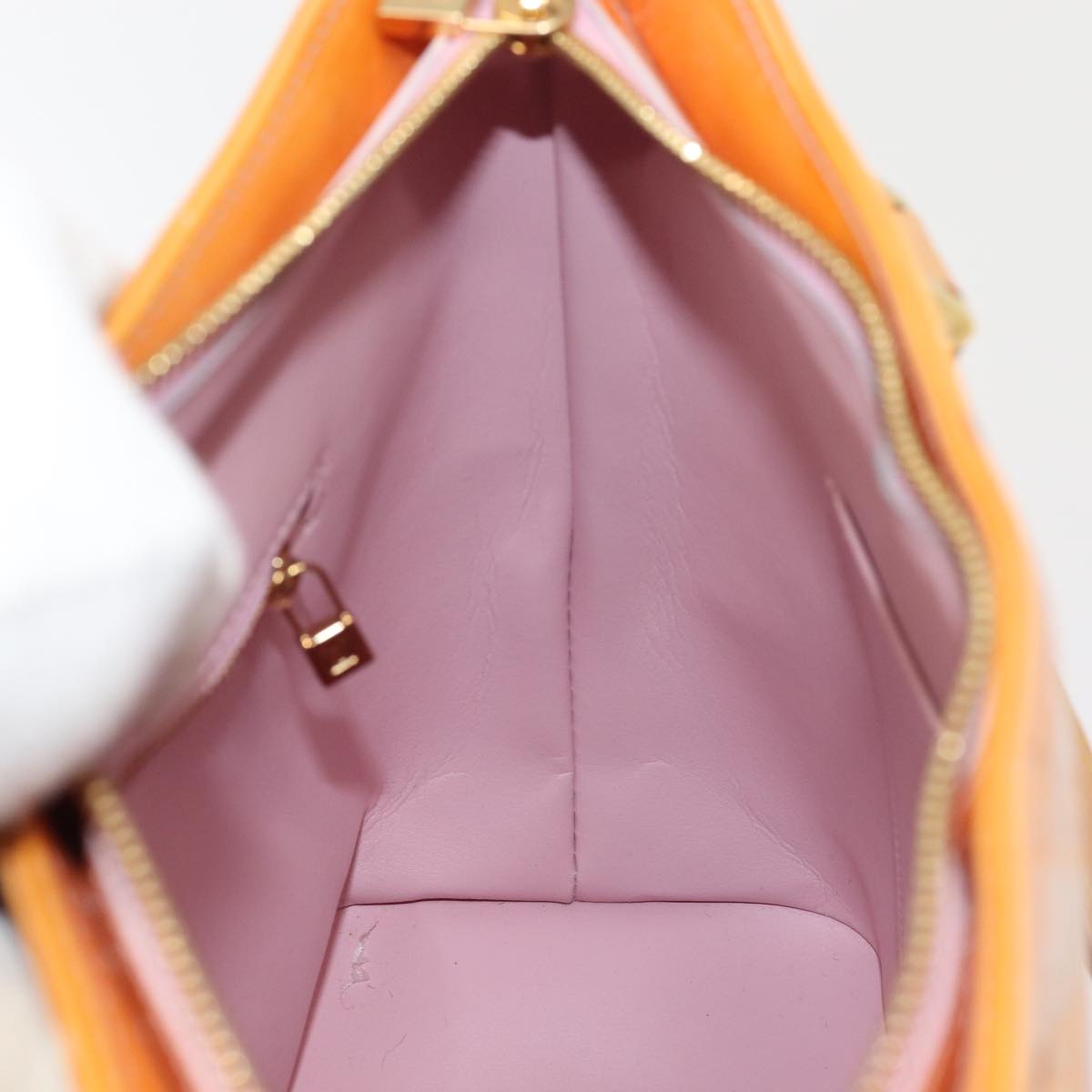 Louis Vuitton Houston Brown Patent Leather Handbag