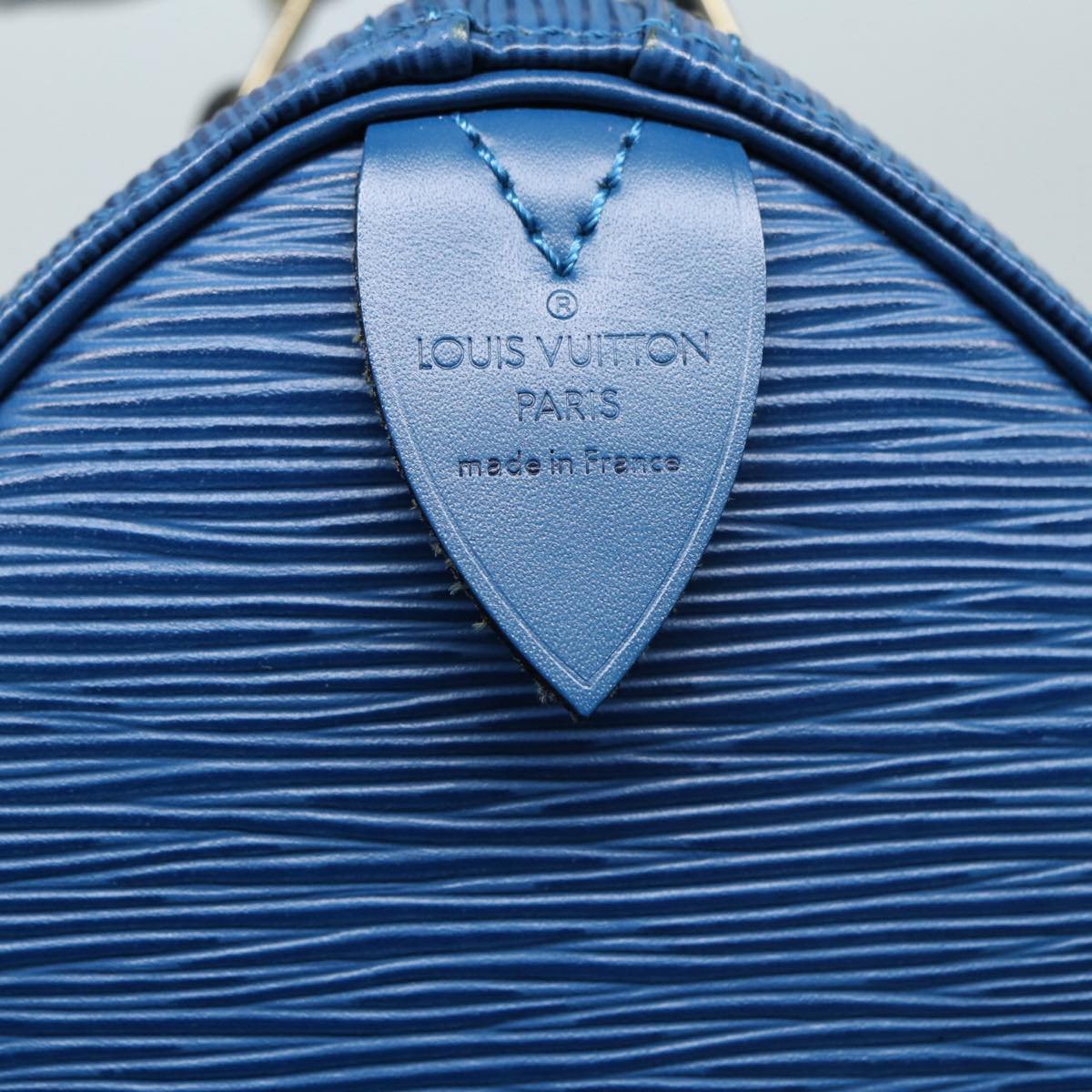 Louis Vuitton Speedy 25 Blue Leather Handbag