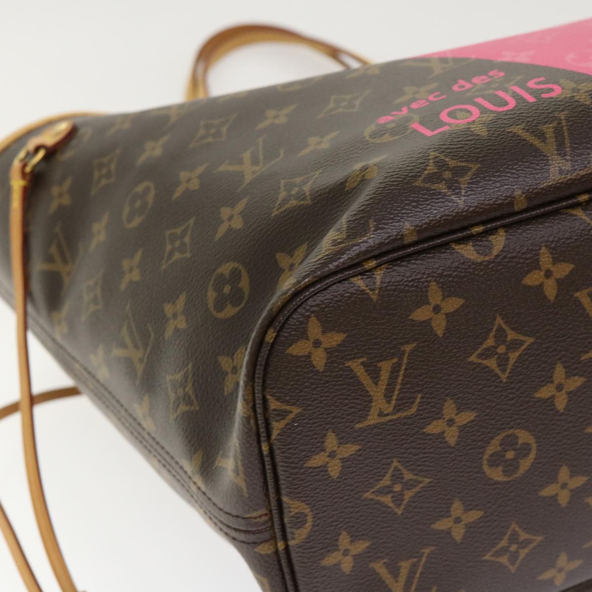 Louis Vuitton Neverfull Mm Brown Canvas Tote Bag