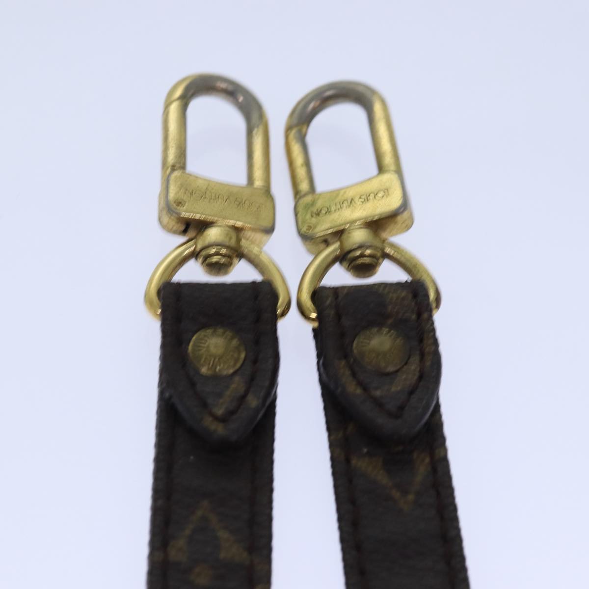 Louis Vuitton Shoulder Strap Brown Canvas Bag Jewelry
