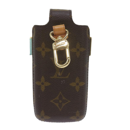 Louis Vuitton Etui Téléphone Brown Canvas Phone Jewelry ()