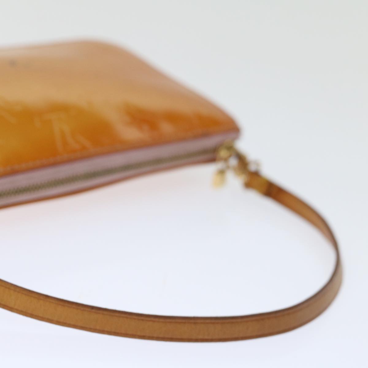Louis Vuitton Pochette Brown Patent Leather Handbag