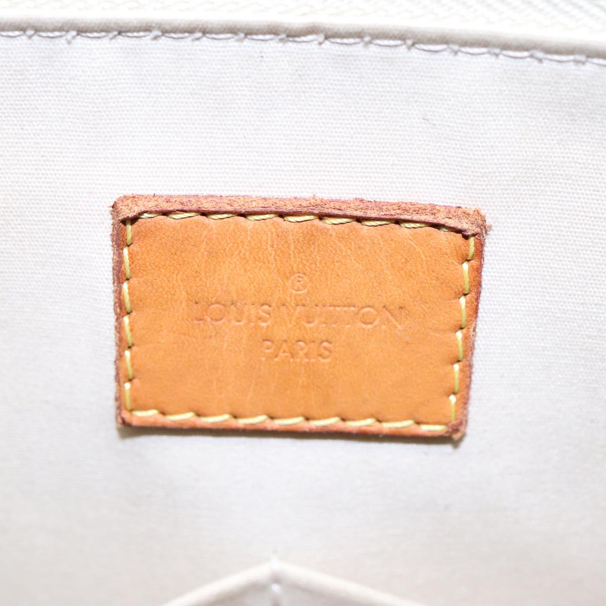 Louis Vuitton Alma Yellow Patent Leather Handbag